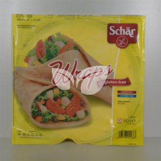 Schar gluténmentes wraps tortilla lap 160 g
