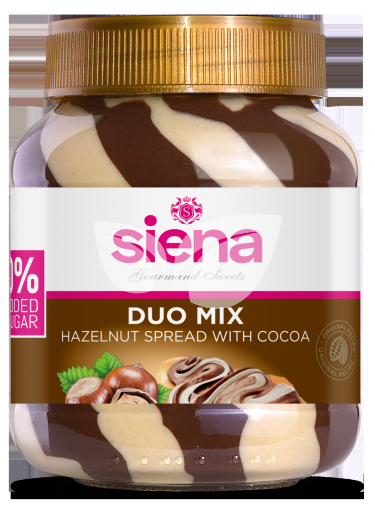 Siena duo mix kakaós mogyorós tejkrém édesítőszerrel 400 g • Egészségbolt