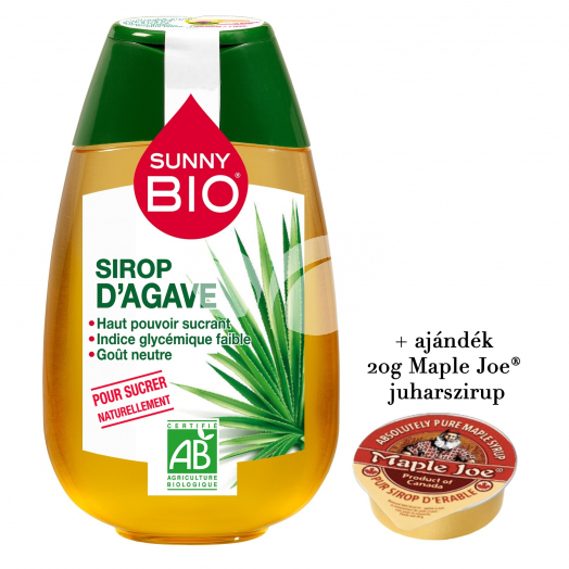 Sunny bio agave szirup 500 g + ajándék juharszirup 20 g
