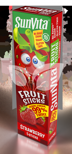 Sunvita fruit sticks eper 5 db 100 g • Egészségbolt