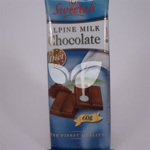 Sweetab tejcsokoládé fruktózzal 60 g • Egészségbolt