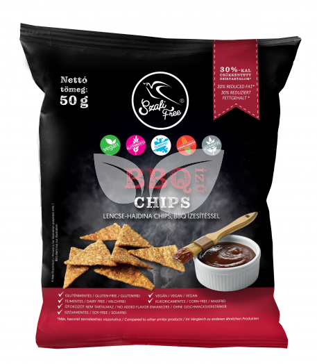 Szafi Free gluténmentes bbq ízű chips 50 g • Egészségbolt
