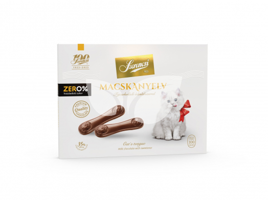 Szerencsi zero macskanyelv maltitos tejcsokoládé 100 g • Egészségbolt