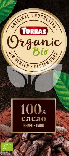 Torras bio 100% kakaótartalmú étcsokoládé 100 g • Egészségbolt