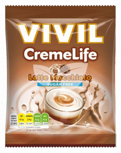 Vivil cukormentes krémes latte macchiato ízesítésű cukor 60 g • Egészségbolt