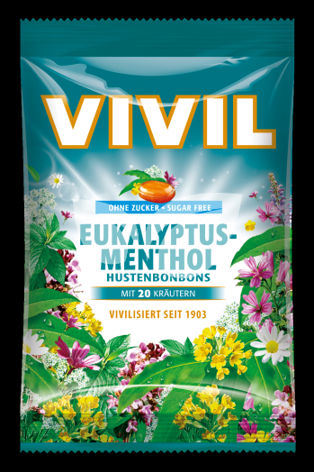 Vivil cukormentes mentolos eukaliptuszos torokcukor 60g • Egészségbolt