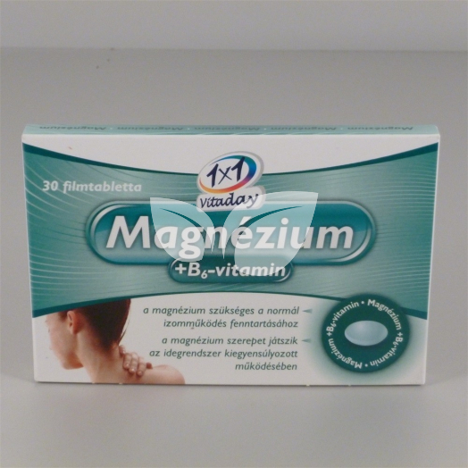 1x1 vitaday magnézium+b6-vitamin filmtabletta 30 db • Egészségbolt