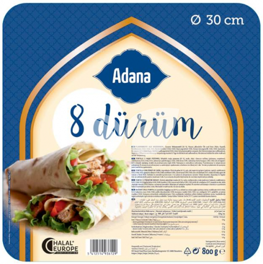 Adana lágy tortilla 30cm 800 g • Egészségbolt