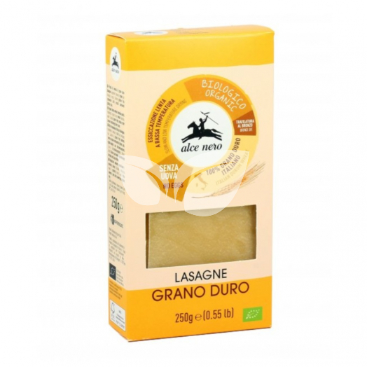 Alce Nero bio lasagne durum búzadarából 250 g • Egészségbolt