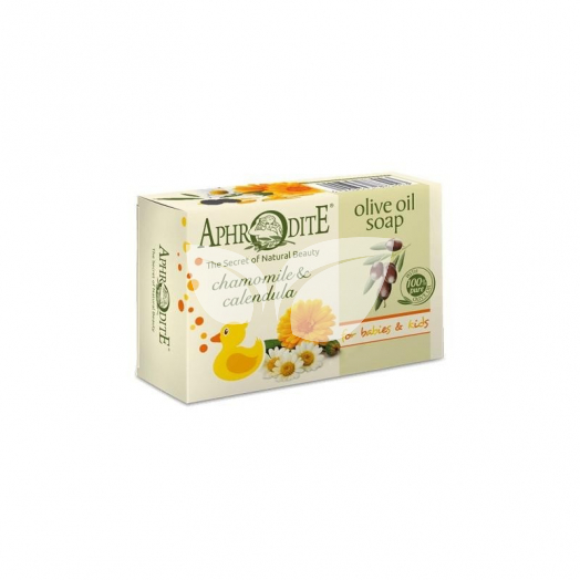 Aphrodite szappan oliva olaj kamillával és körömvirággal 100 g • Egészségbolt