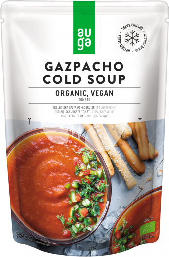 Auga bio vegán gazpachio hideg leves 400 g • Egészségbolt