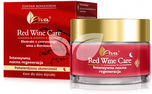Ava anti aging ránctalanító éjszakai arckrém bordeaux-i vörösbor kivonattal 50 ml • Egészségbolt