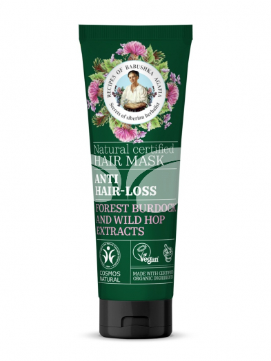 Babushka Agafia bio hajhullás elleni hajmaszk erdeibojtorján és vadkomló kivonattal 200 ml • Egészségbolt