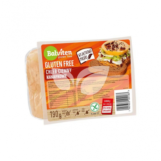 Balviten gluténmentes szeletelt barna kenyér 190 g • Egészségbolt