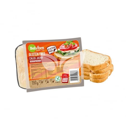 Balviten gluténmentes szeletelt fehér kenyér 190 g • Egészségbolt