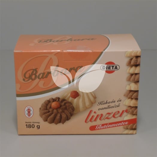 Barbara gluténmentes kakaós és vanília ízű linzer 150 g • Egészségbolt