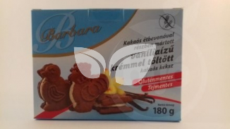 Barbara gluténmentes kakaós keksz vanília tölt. étbevonatos 150 g