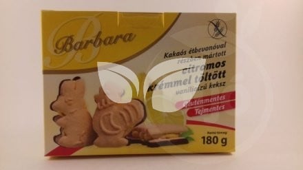 Barbara gluténmentes vaníliás keksz citrom tölt. étbevonatos 150 g • Egészségbolt