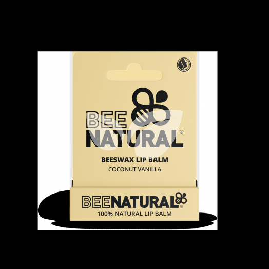 Bee Natural kókusz vanília illatú natúr méhviasz ajakbalzsam 4 g • Egészségbolt