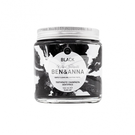 Ben&anna tégelyes fehérítő fogkrém aktív szénnel 100 ml • Egészségbolt