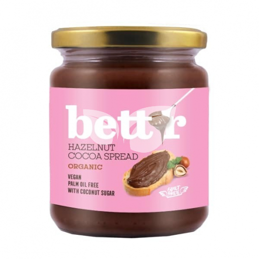 Bettr bio vegán kakaós törökmogyorókrém (nutella) 250 g • Egészségbolt