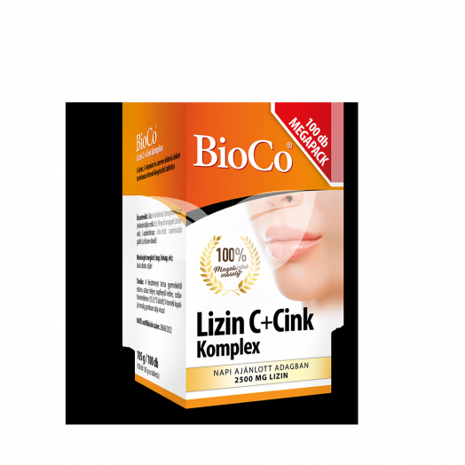 Bioco lizin c+cink komplex megapack tabletta 100 db • Egészségbolt