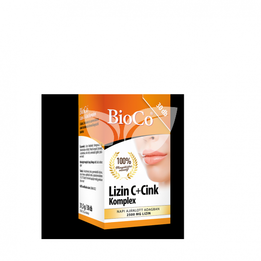 Bioco lizin c+cink komplex tabletta 30 db • Egészségbolt