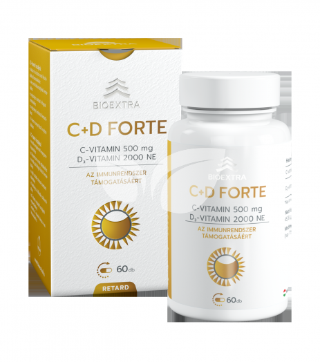 Bioextra c+d forte étrend-kiegészítő  kapszula 60 db • Egészségbolt