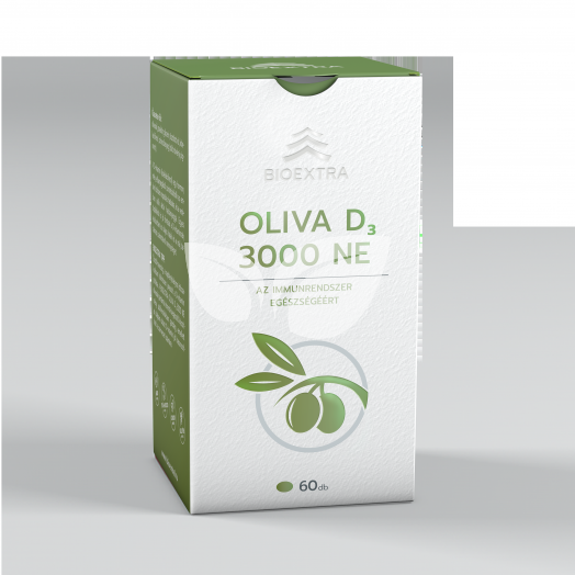 Bioextra oliva d3 3000 NE étrend-kiegészítő lágyzselatin kapszula 60 db • Egészségbolt