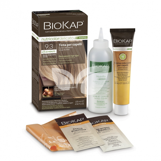 Biokap nutricolor rapid tartós hajfesték nr 9.3 extra light blond 135 ml • Egészségbolt