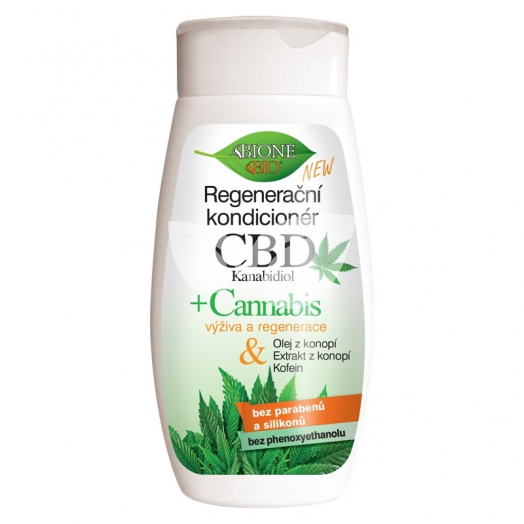 Bione cbd+cannabis regeneráló hajkondicionáló 260 ml • Egészségbolt