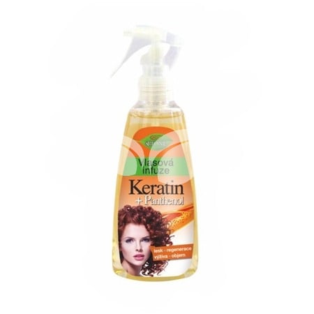 Bione cosmetics keratin+panthenol folyékony haj regeneráló térfogatnövelő spray 260 ml • Egészségbolt