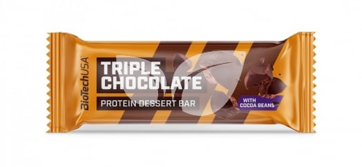 Biotech protein dessert bar triple chocolate 50 g • Egészségbolt
