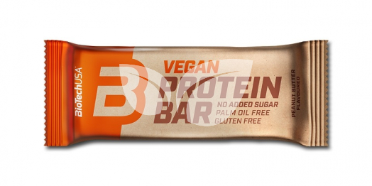 Biotech vegan protein bar mogyoróvaj 50 g • Egészségbolt