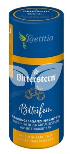 Bitterstern bitterfein étrend-kiegészítő pasztillák aromás keserű gyógynövények kivonataival 90 db • Egészségbolt