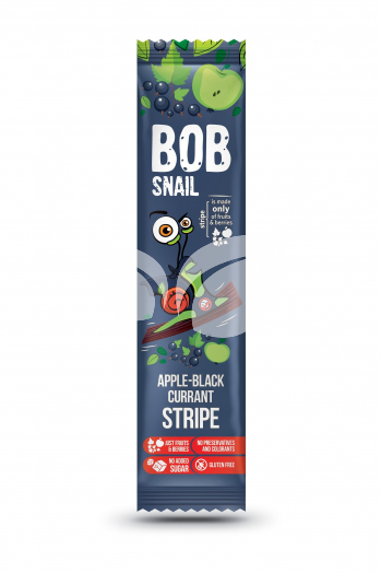 Bob Snail gyümölcstekercs alma-feketeribizli 14 g • Egészségbolt