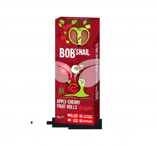 Bob Snail gyümölcstekercs alma-meggy 30 g • Egészségbolt