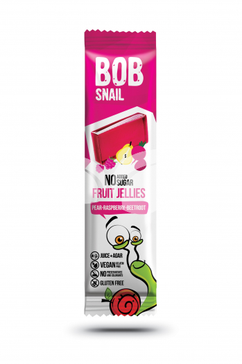 Bob Snail gyümölcszselé körte-málna-cékla 38 g