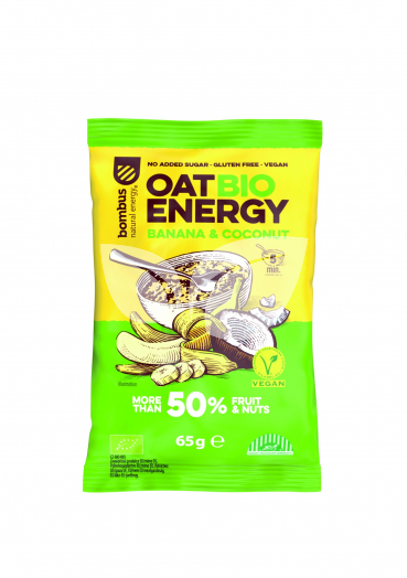 Bombus bio oat energy zabkása banán és kókusz 65 g • Egészségbolt