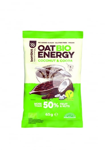 Bombus bio oat energy zabkása kókusz és kakaó 65 g • Egészségbolt