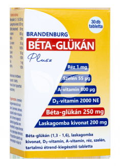 Brandenburg béta-glükán plusz tabletta 30 db
