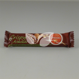 Canderel crispy almonds tejcsokoládé szelet gabona-mandula 27 g