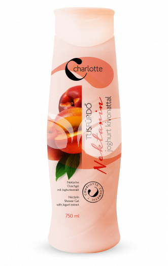 Charlotte tusfürdő nektarin joghurt kivonattal 750 ml • Egészségbolt
