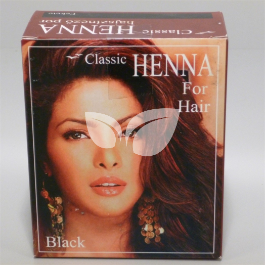 Classic Henna hajszínező por fekete 100 g • Egészségbolt