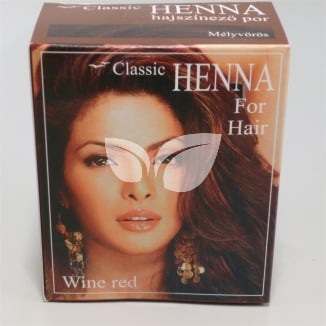 Classic Henna hajszínező por mélyvörös 100 g