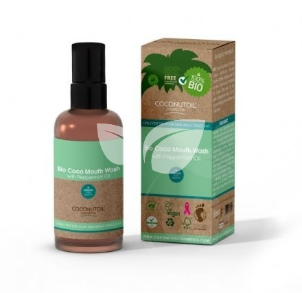 Coconutoil cosmetics bio coco szájvíz borsmentával 100 ml • Egészségbolt