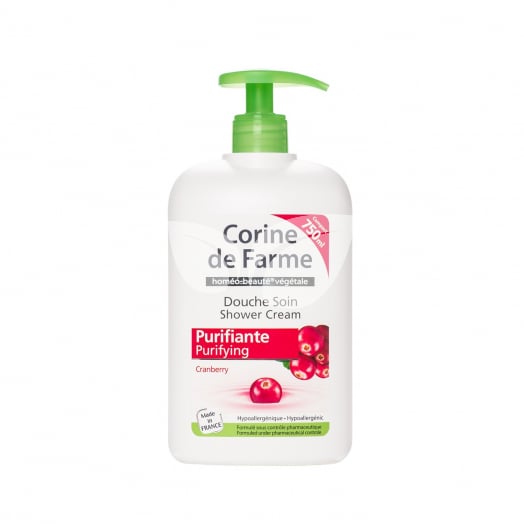 Corine De farme tusfürdő pumpás cranberry 750 ml • Egészségbolt