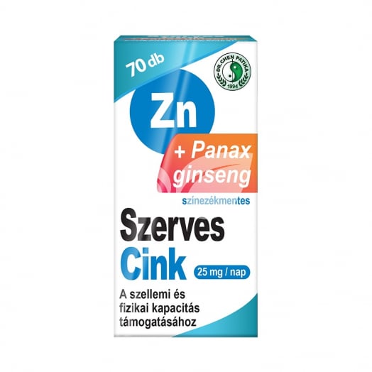 Dr.chen szerves cink+ginseng kapszula 70 db • Egészségbolt