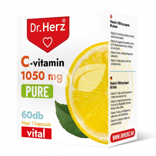 Dr.herz c-vitamin 1050 mg pure kapszula 60 db • Egészségbolt