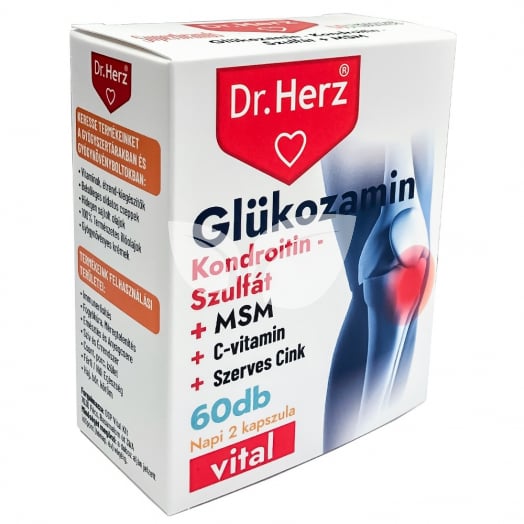 Dr.herz glükozamin+kondrotin-szulfát+msm kapszula 60 db • Egészségbolt